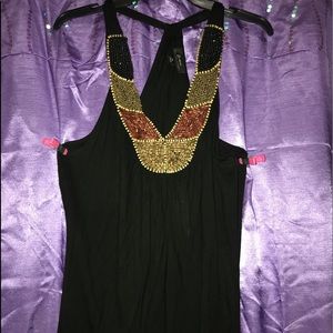 Top with Colorful beads